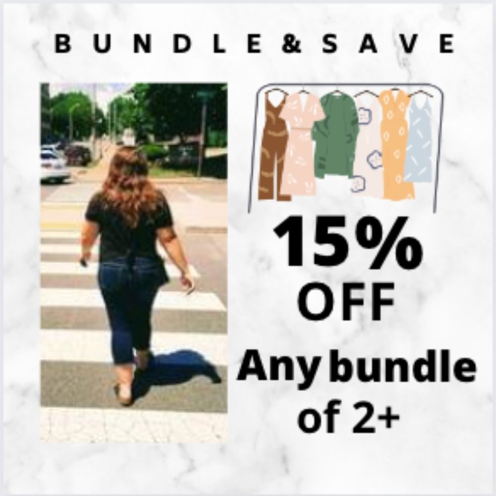 15 % OFF ANY BUNDLE OF 2 OR MORE & Discounted Shipping!!